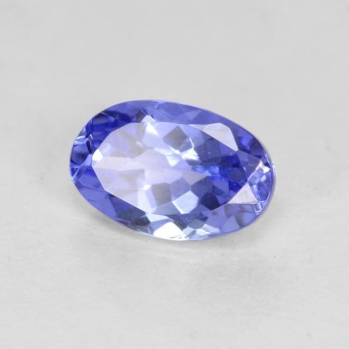 Tanzanite Blue violetto scuro naturale da 0.54 ct, Taglio ovale, VVS-VS