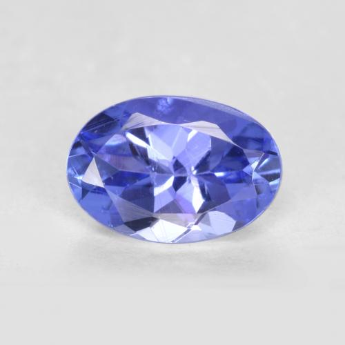 Tanzanite Blue violetto scuro naturale da 0.58 ct, Taglio ovale, VS-SI