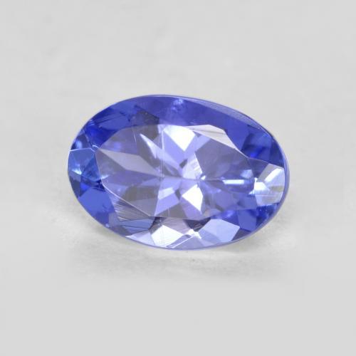 Tanzanite Blue violetto scuro naturale da 0.58 ct, Taglio ovale, VS-SI