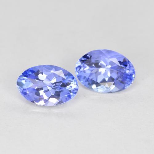 Gemme di Tanzanite Blu medio naturale da 0.92 ct, Taglio ovale, VVS-VS