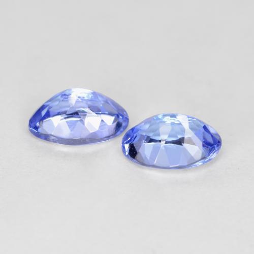 Gemme di Tanzanite Blu medio naturale da 0.92 ct, Taglio ovale, VVS-VS