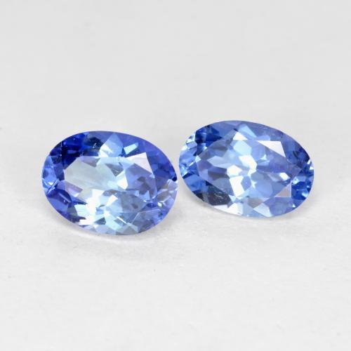 Tanzanite naturale blu da 1,12 ct, taglio ovale, VVS-VS