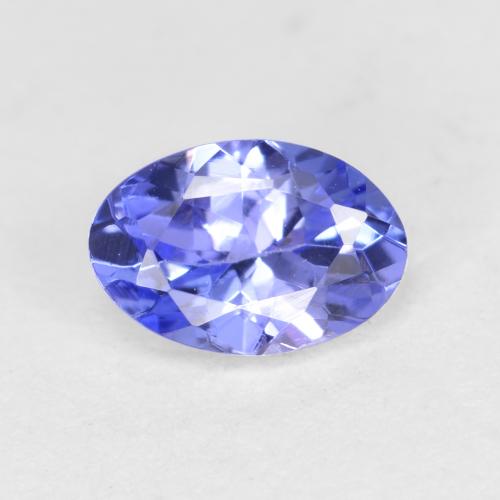 Tanzanite Viola Blu naturale da 0.49 ct, Taglio ovale, VS-SI