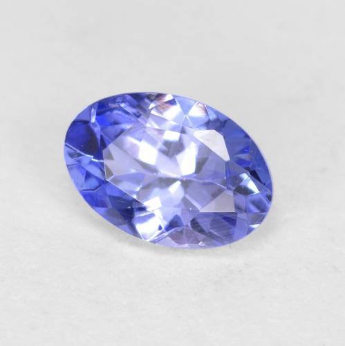 Tanzanite Viola Blu naturale da 0.49 ct, Taglio ovale, VS-SI