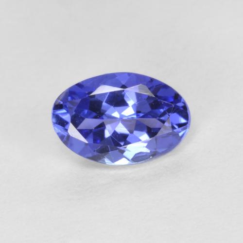Tanzanite naturale blu da 0,42 ct, taglio ovale, VVS-VS