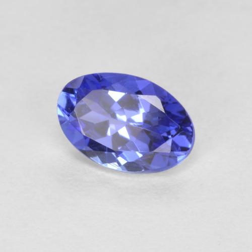 Tanzanite naturale blu da 0,42 ct, taglio ovale, VVS-VS