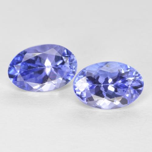 Gemme di Tanzanite Intenso Viola Blu naturale da 1.08 ct, Taglio ovale, VS