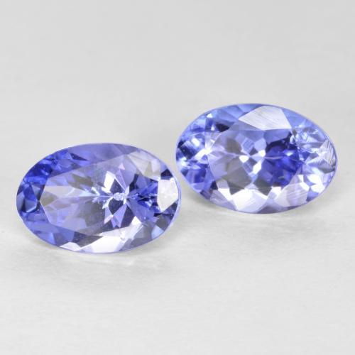 Gemme di Tanzanite Intenso Viola Blu naturale da 1.08 ct, Taglio ovale, VS