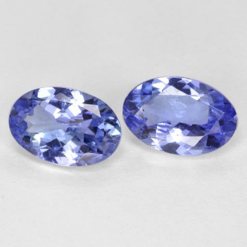 Tanzanite naturale blu da 0,98 ct, taglio ovale, VS