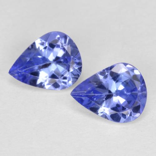 Tanzanite naturale blu da 0,66 ct, taglio a pera, VVS-VS