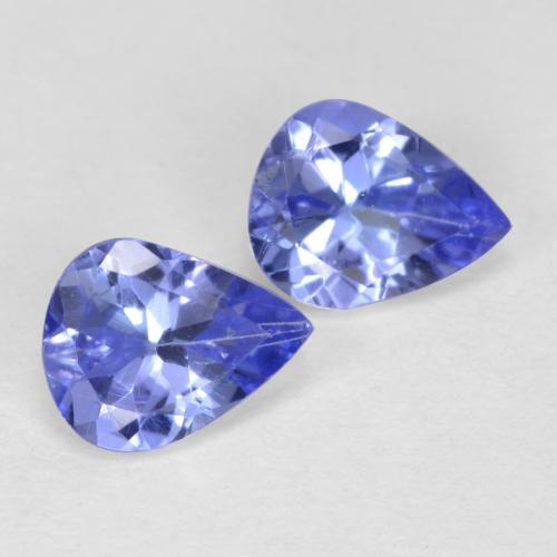 Tanzanite naturale blu da 0,66 ct, taglio a pera, VVS-VS