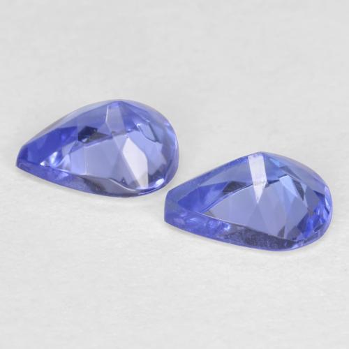 Tanzanite naturale blu da 0,66 ct, taglio a pera, VVS-VS
