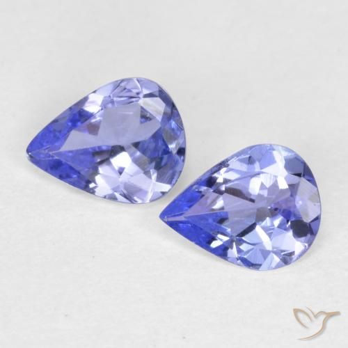 0.48ctw Naturale Intenso Viola Blu Tanzanite, Forma a pera, VVS-VS
