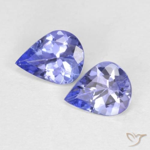 0.53ctw Naturale Intenso Viola Blu Tanzanite, Forma a pera, VVS-VS