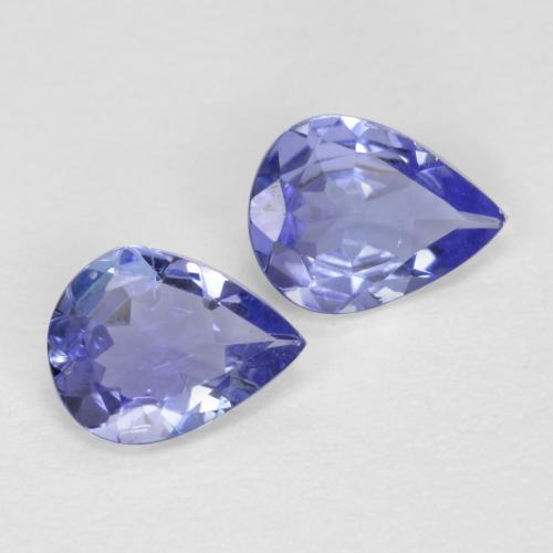Tanzanite naturale blu da 0,49 ct, taglio a pera, VVS-VS