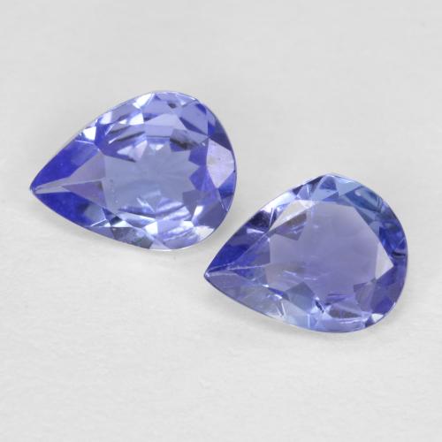 Tanzanite naturale blu da 0,49 ct, taglio a pera, VVS-VS