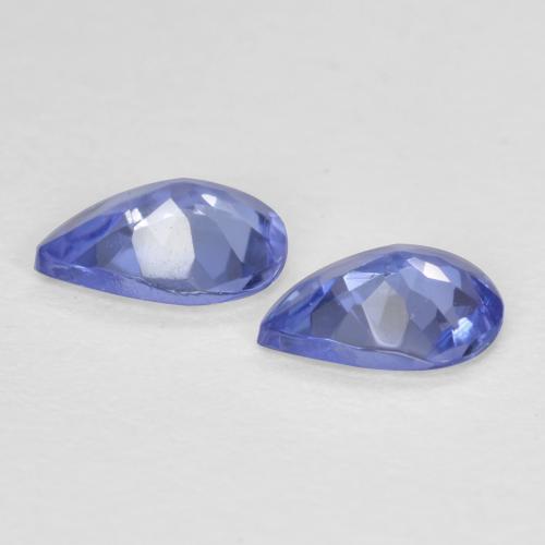 Tanzanite naturale blu da 0,49 ct, taglio a pera, VVS-VS