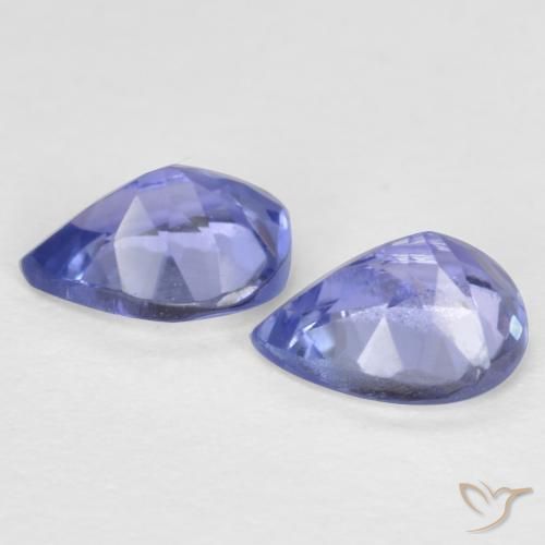 Gemme di Tanzanite Blu navy medio naturale da 0.66 ct, Forma a pera, VVS-VS