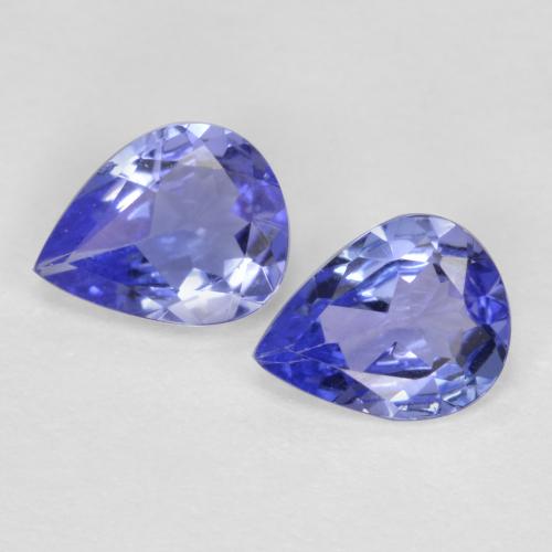 Tanzanite naturale blu da 0,59 ct, taglio a pera, VVS-VS