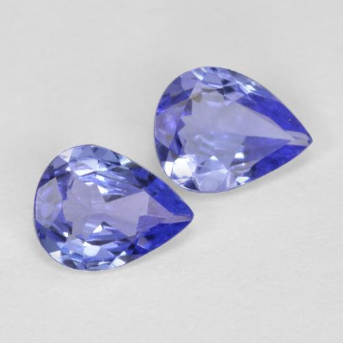 Tanzanite naturale blu da 0,59 ct, taglio a pera, VVS-VS