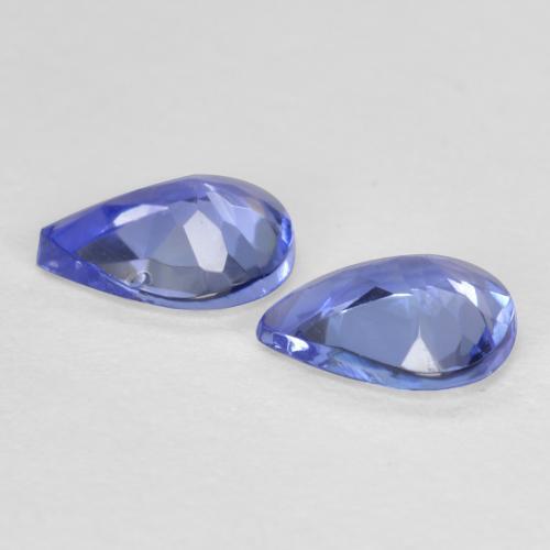 Tanzanite naturale blu da 0,59 ct, taglio a pera, VVS-VS