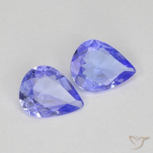 Tanzanite naturale blu da 0,50 ct, taglio a pera, VVS-VS
