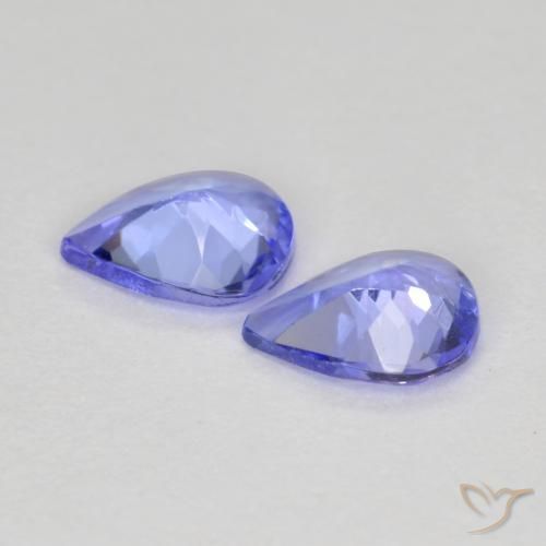 Tanzanite naturale blu da 0,50 ct, taglio a pera, VVS-VS