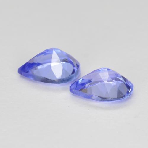 Gemme di Tanzanite Intenso Viola Blu naturale da 0.61 ct, Forma a pera, VVS-VS