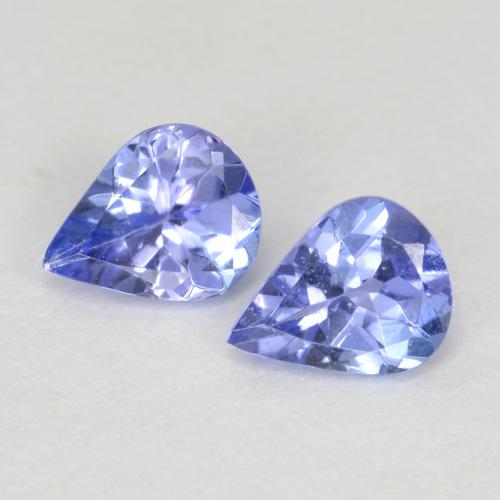 Tanzanite naturale blu da 0,55 ct, taglio a pera, VVS-VS