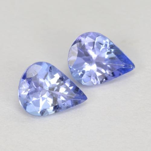 Tanzanite naturale blu da 0,55 ct, taglio a pera, VVS-VS