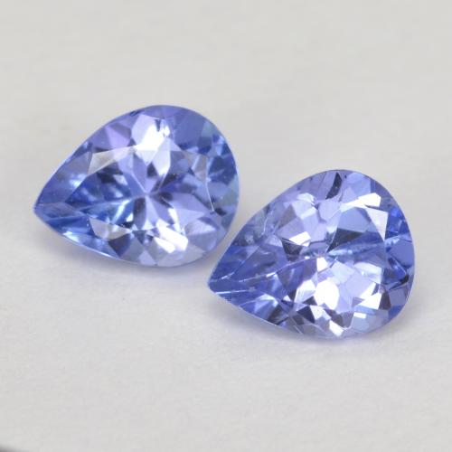 Tanzanite naturale blu da 0,73 ct, taglio a pera, VS