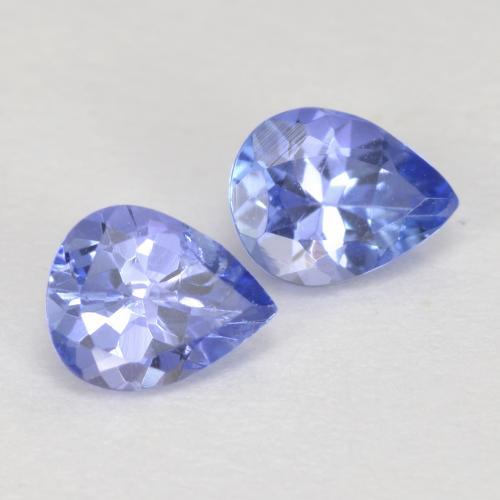 Tanzanite naturale blu da 0,73 ct, taglio a pera, VS