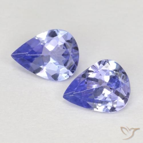 Tanzanite naturale blu da 0,56 ct, taglio a pera, VVS-VS