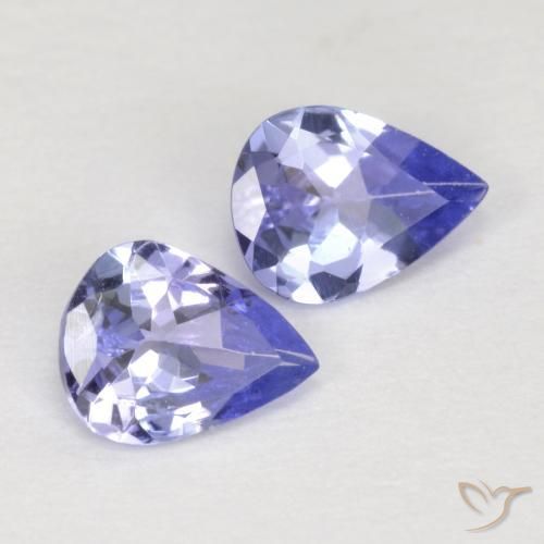 Tanzanite naturale blu da 0,56 ct, taglio a pera, VVS-VS