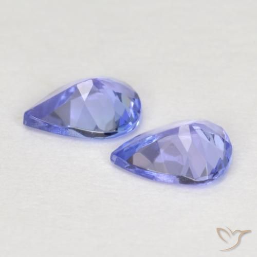 Tanzanite naturale blu da 0,56 ct, taglio a pera, VVS-VS