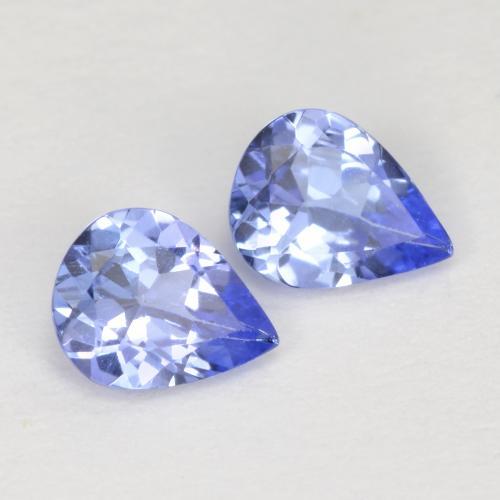 Tanzanite naturale blu da 0,56 ct, taglio a pera, VVS-VS