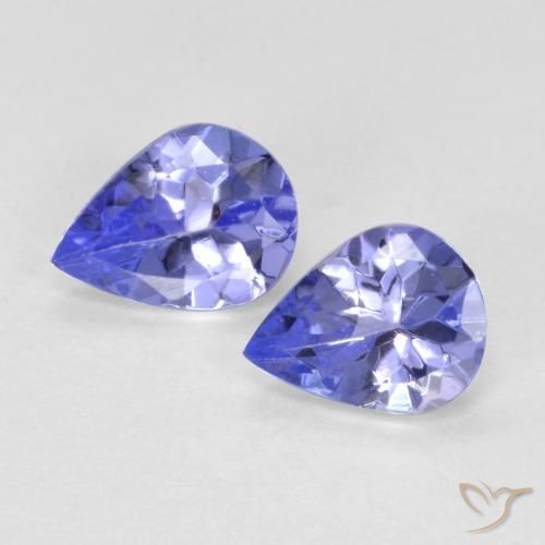 0.54ctw Naturale Intenso Viola Blu Tanzanite, Forma a pera, VVS-VS