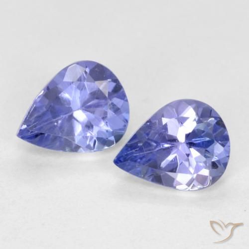 0.65ctw Naturale Intenso Viola Blu Tanzanite, Forma a pera, VVS-VS