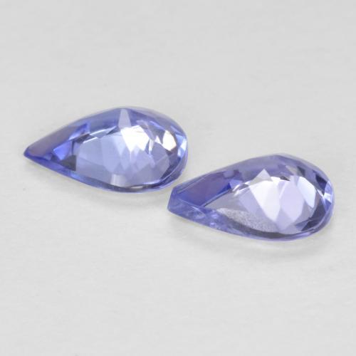 Tanzanite naturale blu da 0,51 ct, taglio a pera, VVS-VS