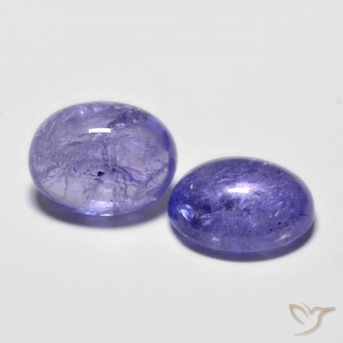 Gemme di Tanzanite Blu argenteo naturale da 6.13 ct, Taglio ovale, Trasparente