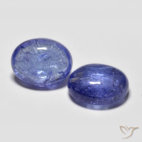 Gemme di Tanzanite Intenso Viola Blu naturale da 6.45 ct, Ovale, Trasparente