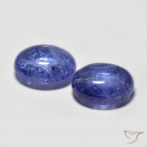Gemme di Tanzanite Intenso Viola Blu naturale da 6.45 ct, Ovale, Trasparente