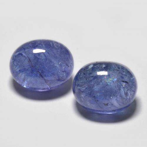 Tanzanite naturale blu da 9,72 ct, taglio ovale, trasparente