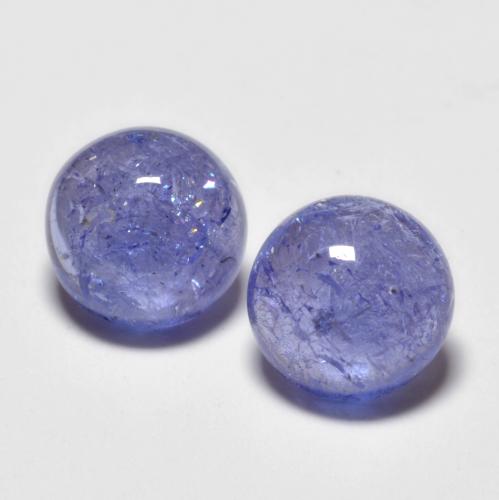 Tanzanite naturale blu da 2,95 ct, taglio rotondo, trasparente