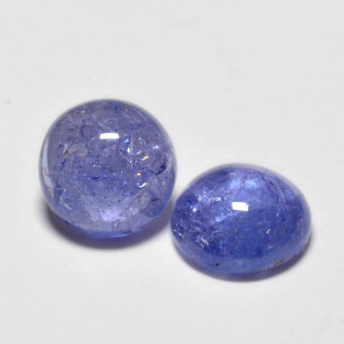 Tanzanite naturale blu da 2,95 ct, taglio rotondo, trasparente