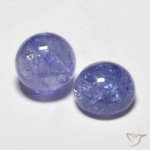4.08ctw Naturale Blu argenteo Tanzanite, Rotondo, Trasparente