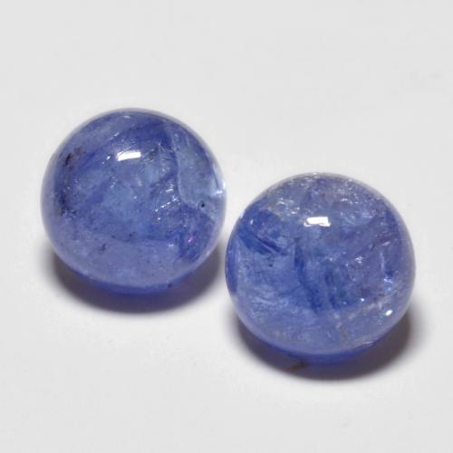 Gemme di Tanzanite Intenso Viola Blu naturale da 3.58 ct, Taglio rotondo, Trasparente