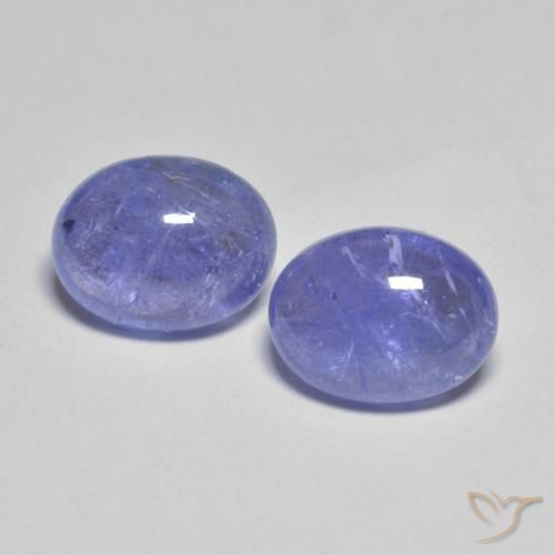 Gemme di Tanzanite Intenso Viola Blu naturale da 4.53 ct, Taglio ovale, Trasparente