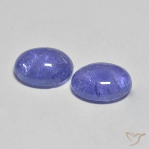 Gemme di Tanzanite Intenso Viola Blu naturale da 4.53 ct, Taglio ovale, Trasparente