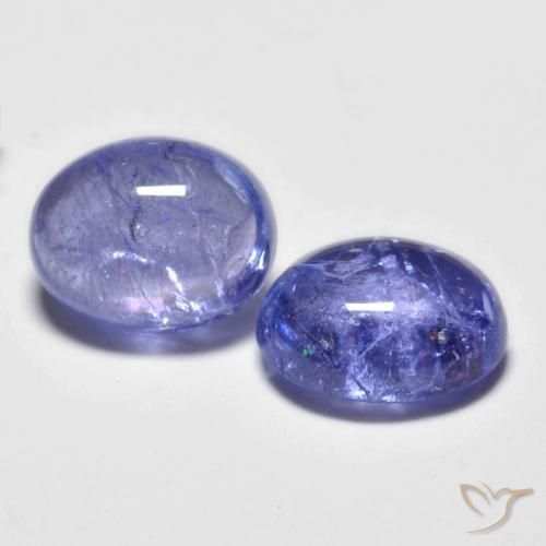 Gemme di Tanzanite Intenso Viola Blu naturale da 4.72 ct, Ovale, Trasparente